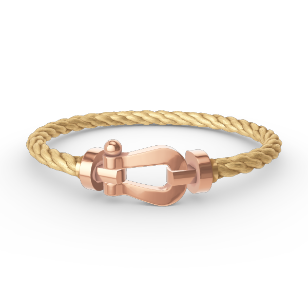 [NOVO]FORCE Großes Hufeisenarmband ohne Diamanten Roségold