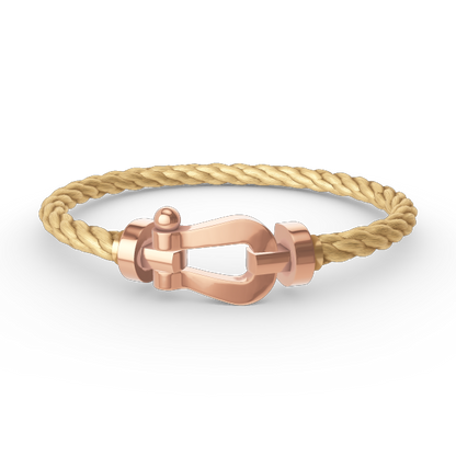 [NOVO]FORCE Großes Hufeisenarmband ohne Diamanten Roségold