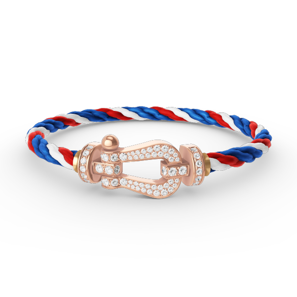 [NOVO]FORCE Großes Hufeisen Volldiamant-Armband Roségold