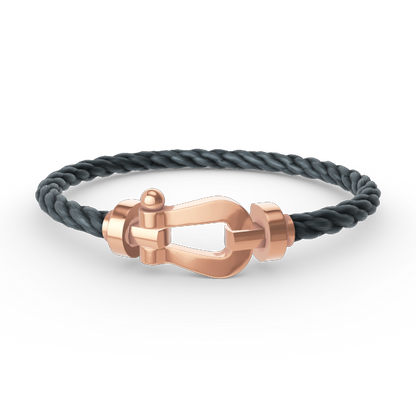 [NOVO]FORCE Großes Hufeisenarmband ohne Diamanten Roségold