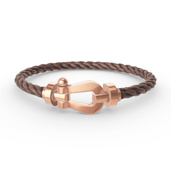 [NOVO]FORCE Großes Hufeisenarmband ohne Diamanten Roségold