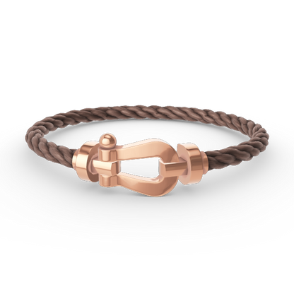 [NOVO]FORCE Großes Hufeisenarmband ohne Diamanten Roségold