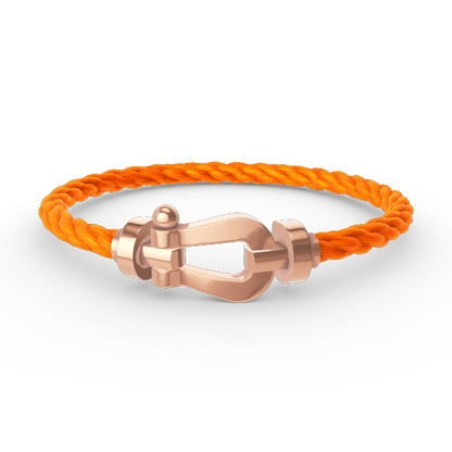 [NOVO]FORCE Großes Hufeisenarmband ohne Diamanten Roségold