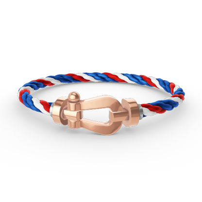 [NOVO]FORCE Großes Hufeisenarmband ohne Diamanten Roségold