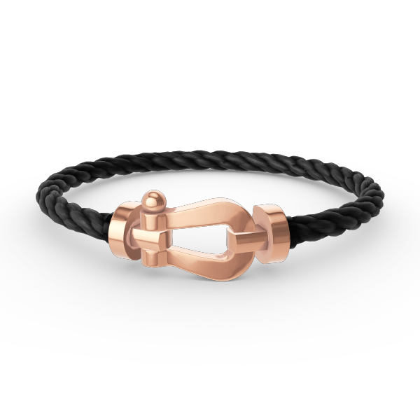[NOVO]FORCE Großes Hufeisenarmband ohne Diamanten Roségold