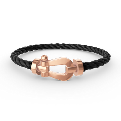 [NOVO]FORCE Großes Hufeisenarmband ohne Diamanten Roségold