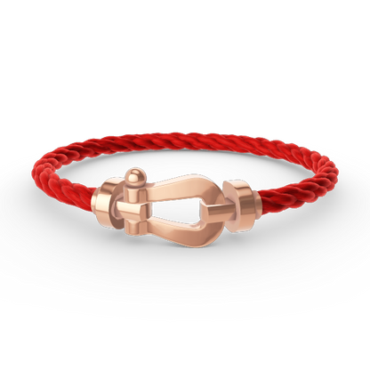 [NOVO]FORCE Großes Hufeisenarmband ohne Diamanten Roségold