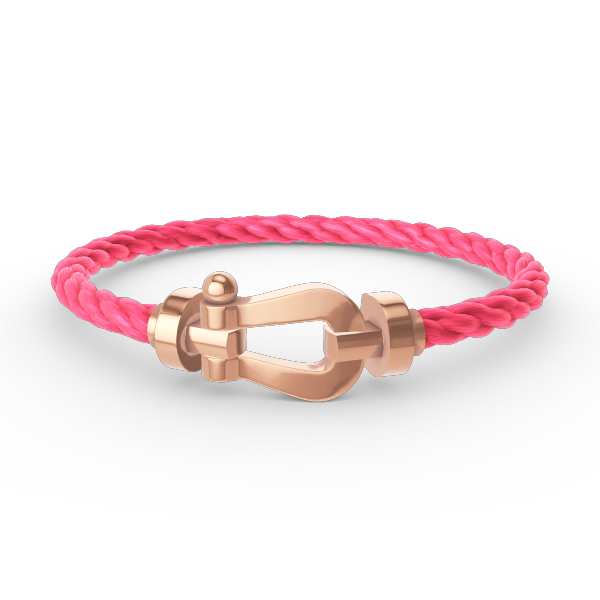 [NOVO]FORCE Großes Hufeisenarmband ohne Diamanten Roségold