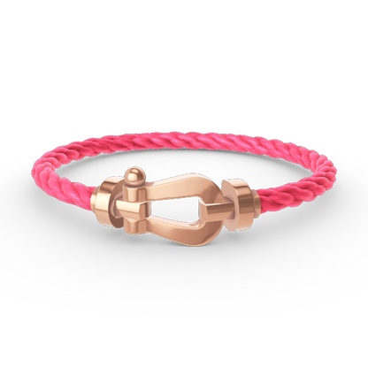 [NOVO]FORCE Großes Hufeisenarmband ohne Diamanten Roségold