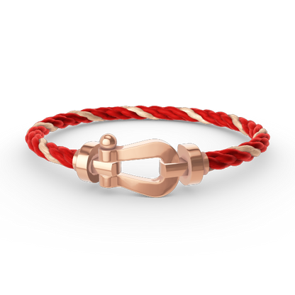 [NOVO]FORCE Großes Hufeisenarmband ohne Diamanten Roségold