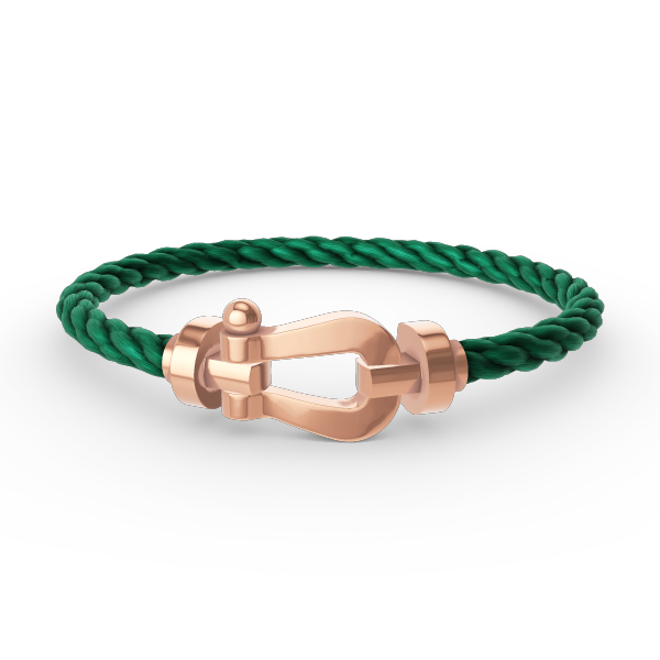 [NOVO]FORCE Großes Hufeisenarmband ohne Diamanten Roségold