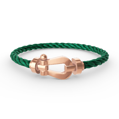 [NOVO]FORCE Großes Hufeisenarmband ohne Diamanten Roségold