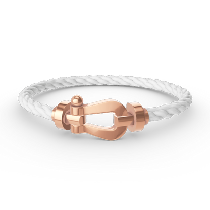 [NOVO]FORCE Großes Hufeisenarmband ohne Diamanten Roségold