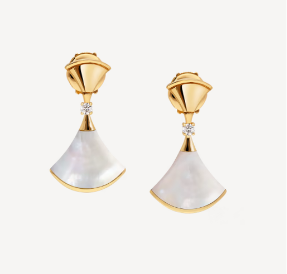 [GALE]DREAM MOP 1 DIAMOND EARRINGS