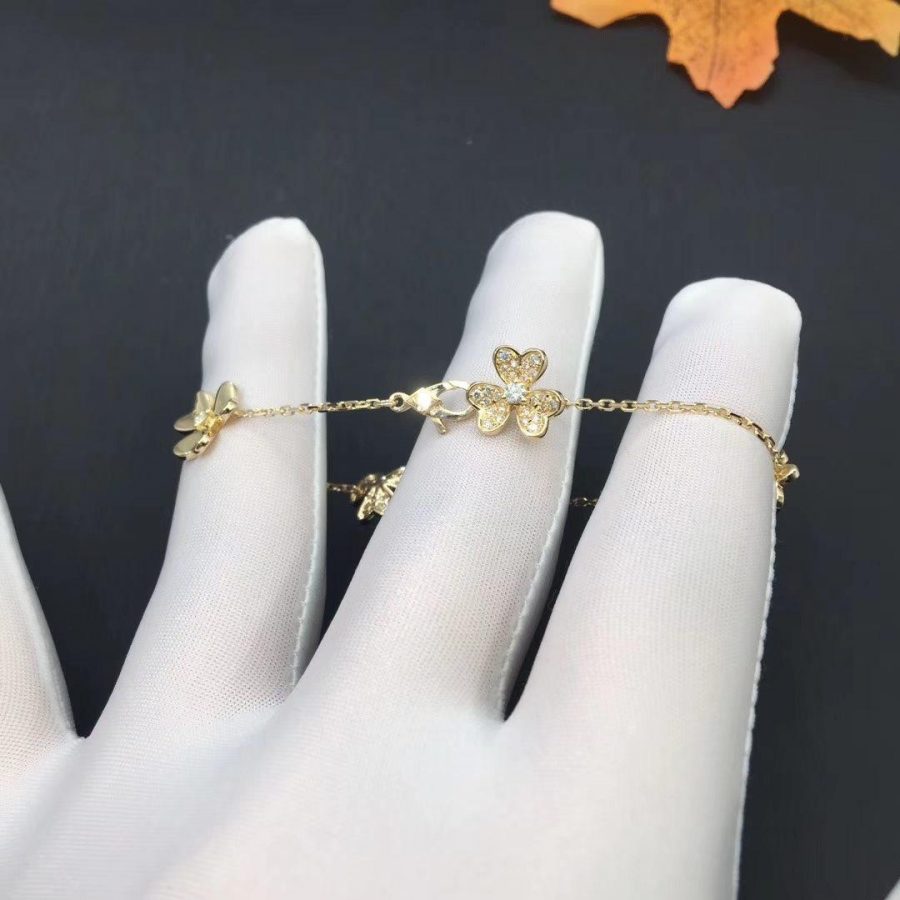 [NEU]FRIVOLE GOLD 5 BLUMEN ARMBAND
