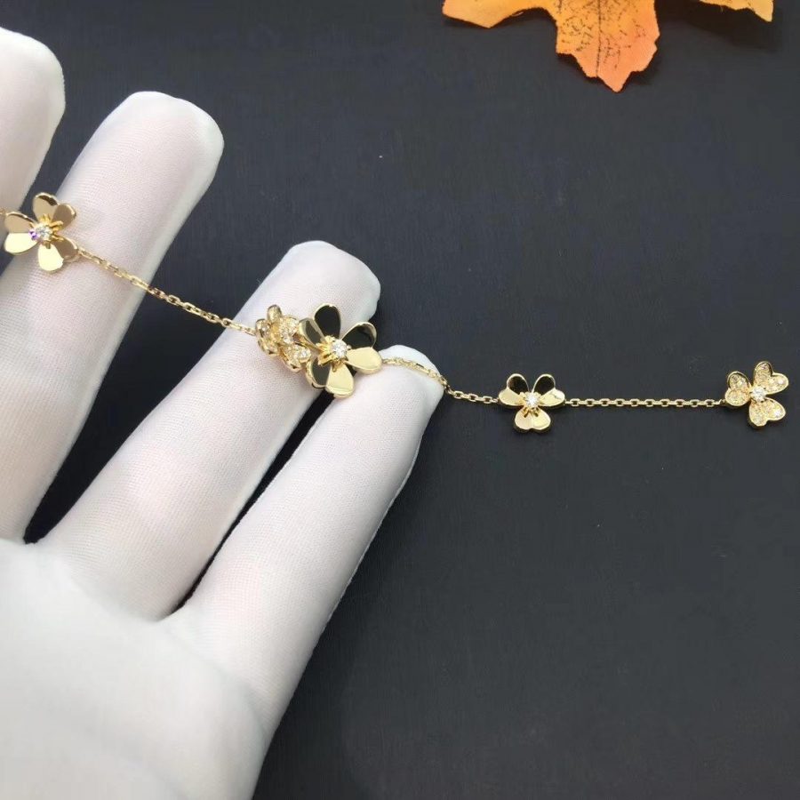 [NEU]FRIVOLE GOLD 5 BLUMEN ARMBAND