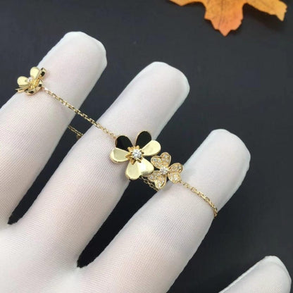 [NEU]FRIVOLE GOLD 5 BLUMEN ARMBAND