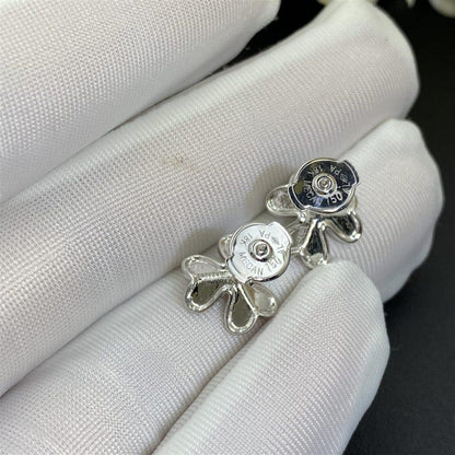 [NOVO]FRIVOLE MINI SILBERNE BLUMENOHRRINGE