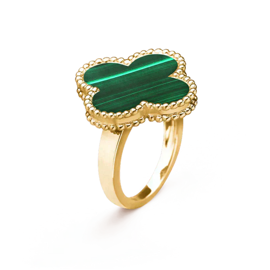 [NOVO]クローバーマラカイトリング