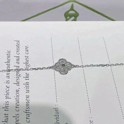 [NOVO]CLOVER EINZELBLÜTEN-ARMBAND SILBER