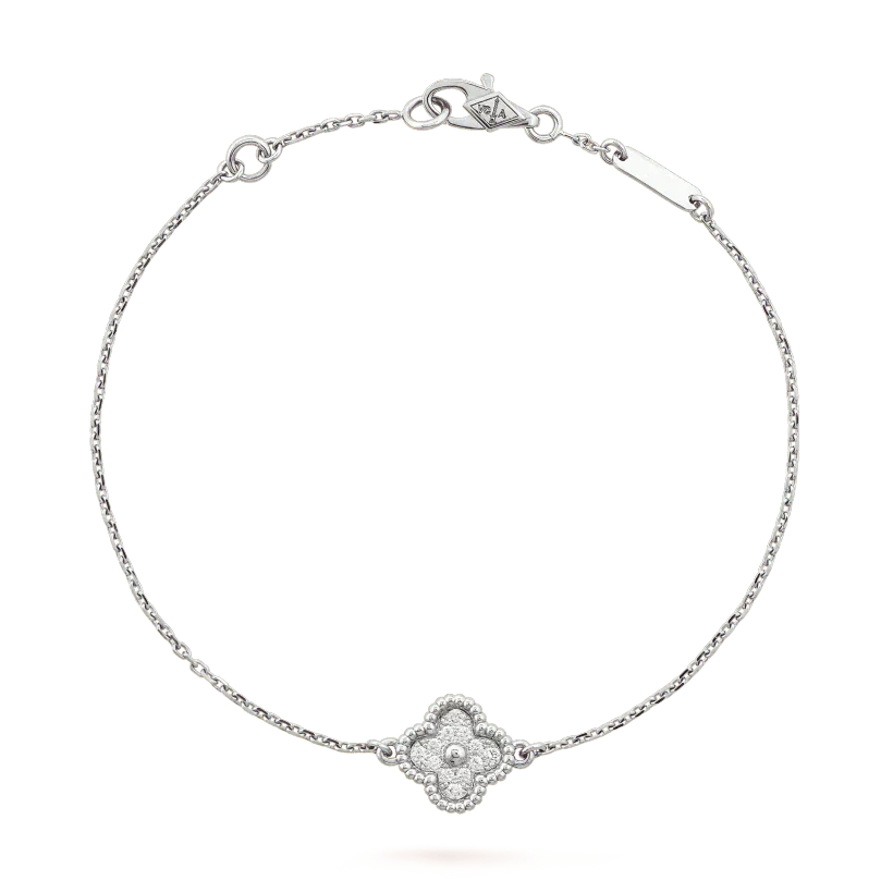 [NOVO]CLOVER EINZELBLÜTEN-ARMBAND SILBER