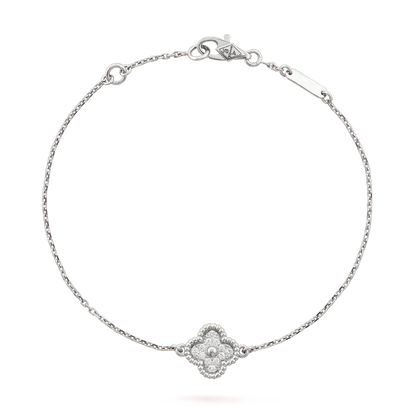 [NOVO]CLOVER EINZELBLÜTEN-ARMBAND SILBER