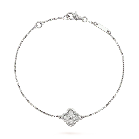 [NOVO]CLOVER EINZELBLÜTEN-ARMBAND SILBER