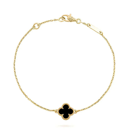 [NOVO]CLOVER ONYX EINZELNE BLUMENARMBAND