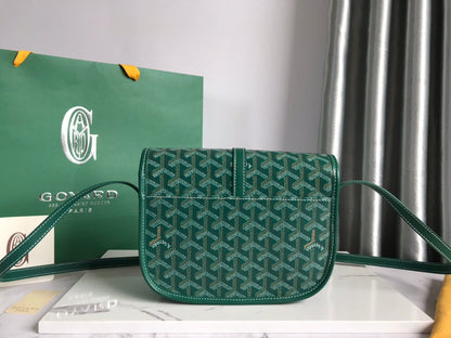 BELVEDERE PM BAG 21CM GREEN CANVAS