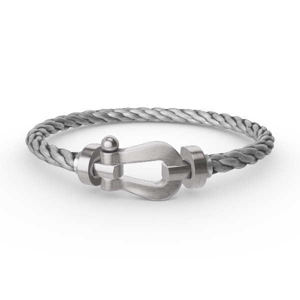 [NOVO]FORCE Großes Hufeisenarmband ohne Diamanten, Silber