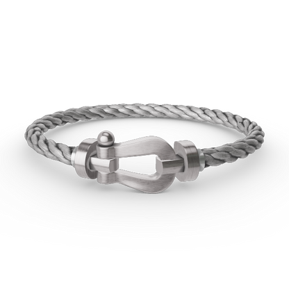 [NOVO]FORCE Großes Hufeisenarmband ohne Diamanten, Silber