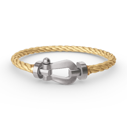 [NOVO]FORCE Großes Hufeisenarmband ohne Diamanten, Silber
