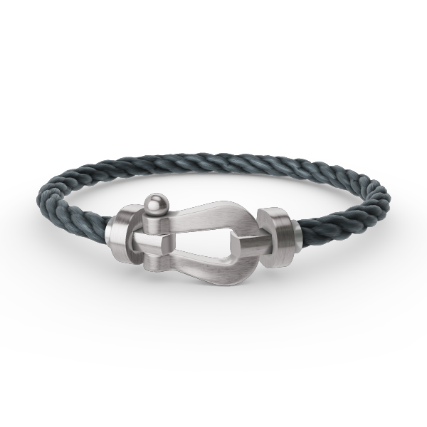 [NOVO]FORCE Großes Hufeisenarmband ohne Diamanten, Silber
