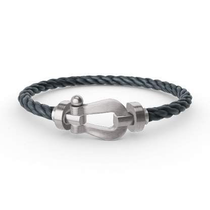 [NOVO]FORCE Großes Hufeisenarmband ohne Diamanten, Silber