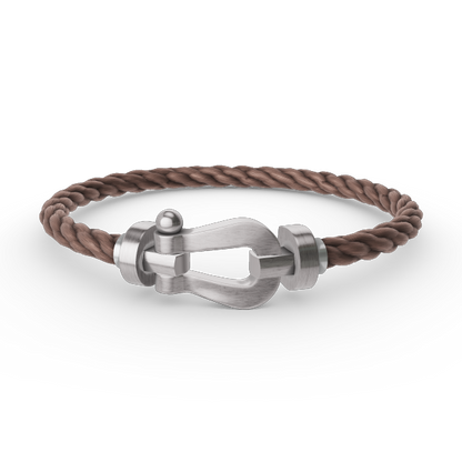 [NOVO]FORCE Großes Hufeisenarmband ohne Diamanten, Silber
