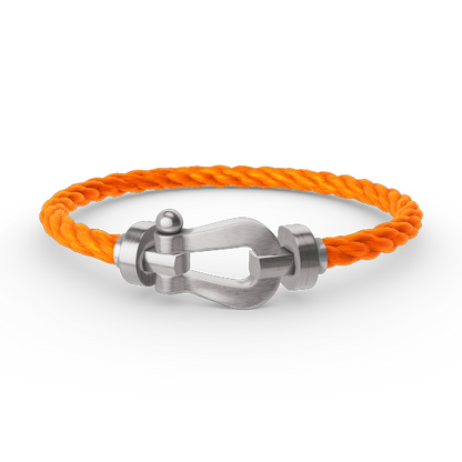 [NOVO]FORCE Großes Hufeisenarmband ohne Diamanten, Silber