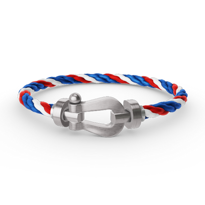 [NOVO]FORCE Großes Hufeisenarmband ohne Diamanten, Silber