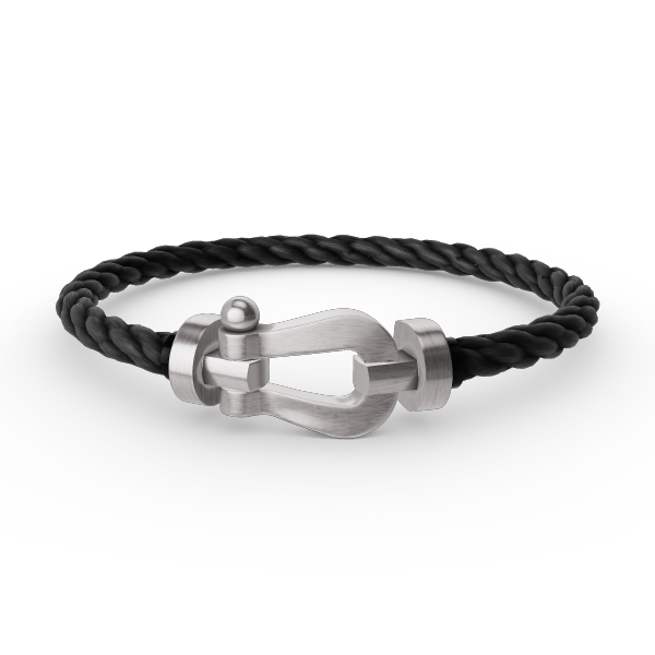 [NOVO]FORCE Großes Hufeisenarmband ohne Diamanten, Silber