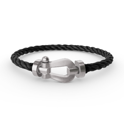 [NOVO]FORCE Großes Hufeisenarmband ohne Diamanten, Silber