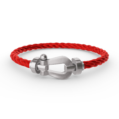 [NOVO]FORCE Großes Hufeisenarmband ohne Diamanten, Silber
