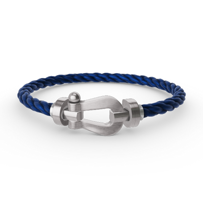 [NOVO]FORCE Großes Hufeisenarmband ohne Diamanten, Silber