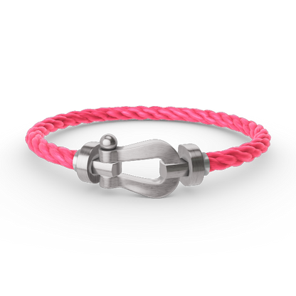 [NOVO]FORCE Großes Hufeisenarmband ohne Diamanten, Silber