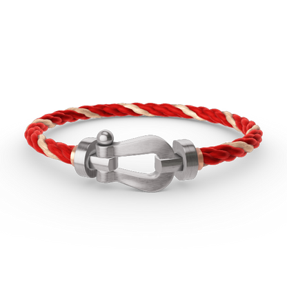 [NOVO]FORCE Großes Hufeisenarmband ohne Diamanten, Silber