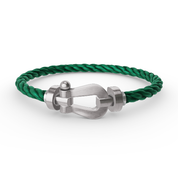[NOVO]FORCE Großes Hufeisenarmband ohne Diamanten, Silber