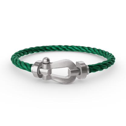 [NOVO]FORCE Großes Hufeisenarmband ohne Diamanten, Silber