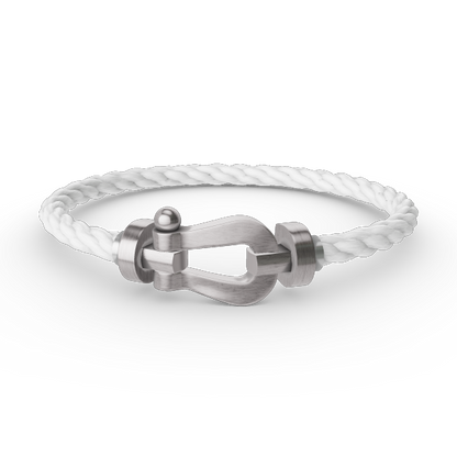 [NOVO]FORCE Großes Hufeisenarmband ohne Diamanten, Silber