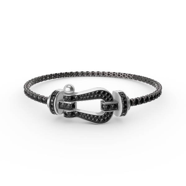 [NOVO]FORCE Großes Hufeisen Volldiamant-Tennisarmband 