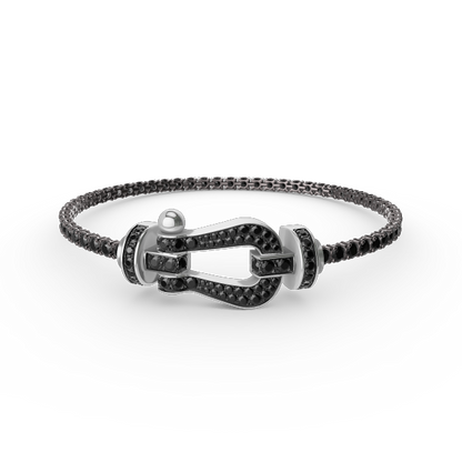 [NOVO]FORCE Großes Hufeisen Volldiamant-Tennisarmband 